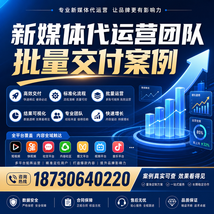 平凉代运营公司多客户账号批量高效交付案例